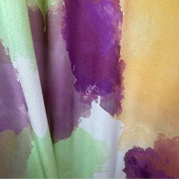 NEW The Wolf Gang Pacifica One Shoulder Maxi Dress in Arte Print Size S - Picture 15 of 17